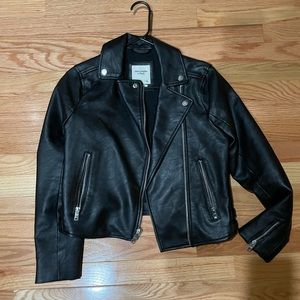 Abercrombie leather jacket
